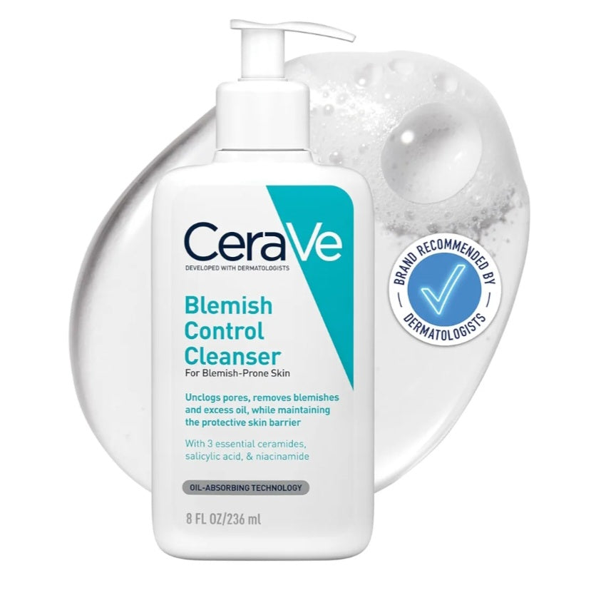 Control Face Cleanser with 2% Salicylic Acid & Niacinamide for Blemish-Prone Skin 236ml unscented
